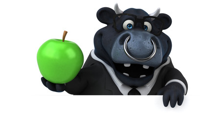 Black bull - 3D Illustration