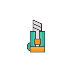 Cutter icon office work vector design illustration