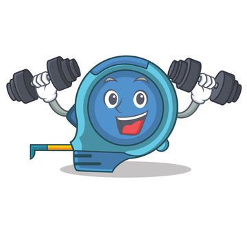 Fitness Tape Measure Character Cartoon