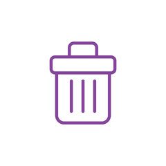 Trash icon office work design vector illustration
