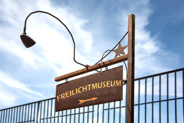 Schild 280 - Freilichtmuseum - obrazy, fototapety, plakaty