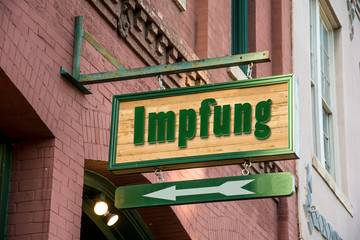 Fototapeta premium Schild 277 - Impfung