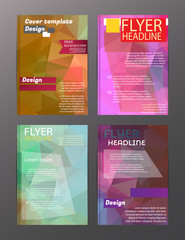 Vector Brochure Flyer Design Layout Templates. Abstract