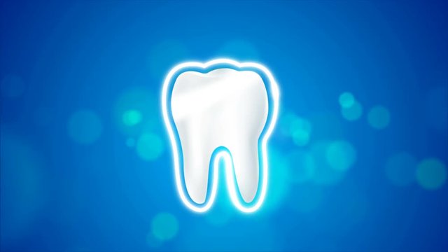 4K animation clean and dirty tooth  for Whitening and protection aura healthy oral concept