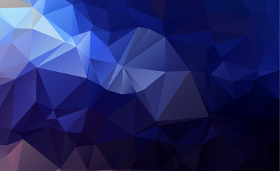 olygonal abstract background consisting of triangles blue color