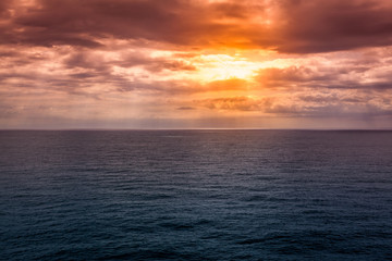 evening over the sea