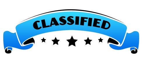 Blue band with CLASSIFIED text.