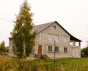 new house in a cottage in Russia