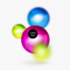 Sphere 3d vector banner