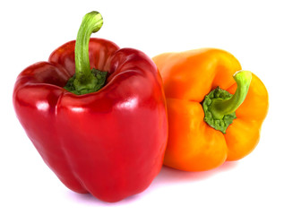 Bulgarian pepper isolated on white background