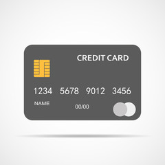 Credit Card isolated. Vector illustration