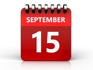 3d 15 september calendar