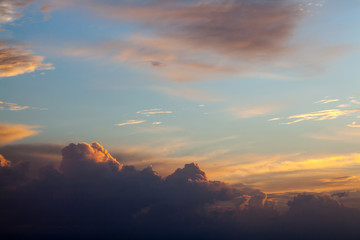 colorful sky and cloud