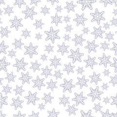 Seamless Snowflake Background
