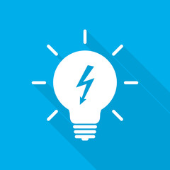Light bulb icon. Vector illustration.