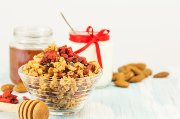 muesli and goji berries