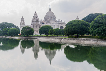View of Victoria Memorial in Kolkata (Calcutta), India