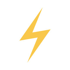 Lightning icon. Vector illustration.