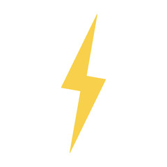 Lightning icon. Vector illustration.