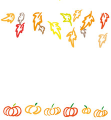 Thanksgiving vector ink background