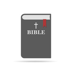 Bible flat icon. Vector illustration