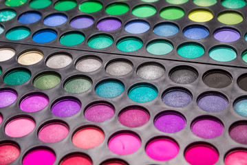 Colorful make-up eye shadow palette