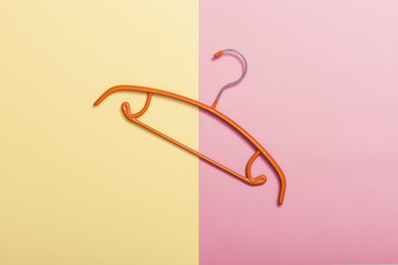 cookies on the color paper background.