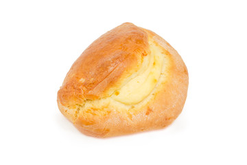 Sochnik - bun stuffed with cottage cheese
