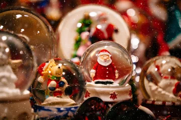 Küchenrückwand glas motiv Christmas decorations on Trentino Alto Adige, Italy Christmas market © nblxer
