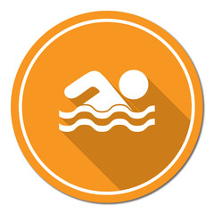 Swimming water sport icon
