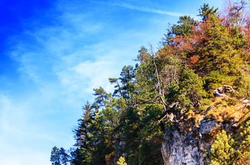 Beautiful autumn landscape in the Alps