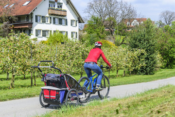 Radtour mit E-Bike und Anhänger