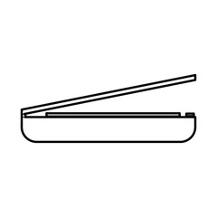 Scanner black icon .