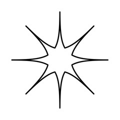 Obraz premium Star black icon .