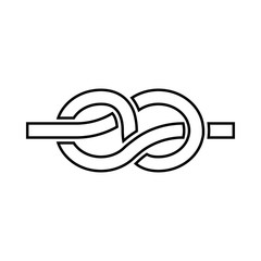 Knot black icon .