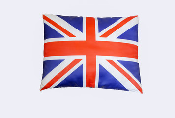 pillow in the form of the flag of Britain