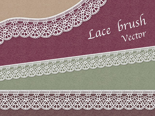 レースのパターンブラシ vector