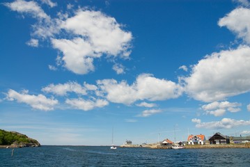 Ocean view on the west coast in Sweden