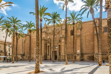 View at the Cathedral of Almeria - Spain - obrazy, fototapety, plakaty