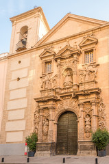Obraz premium View at the facade of Merced church in Murcia, Spain