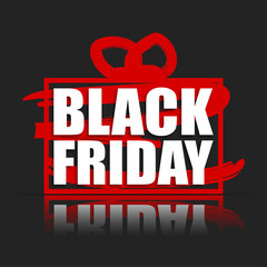 Black Friday sale banner. November 25th