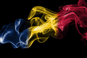 Obraz premium Chad smoke flag