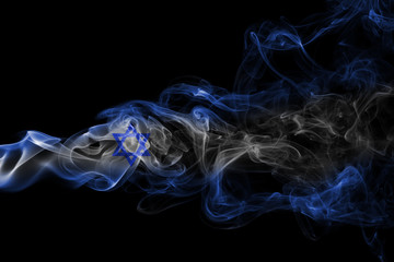 Israel national smoke flag