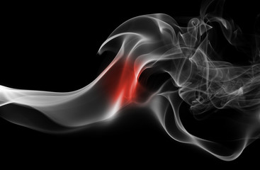 Fototapeta premium Japan flag smoke