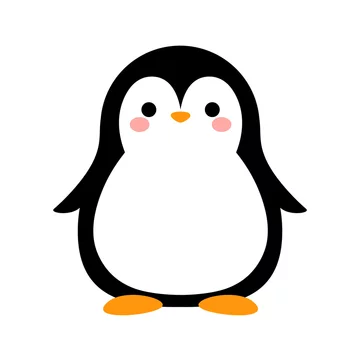 Cartoon Penguin Icon, Vector illustration Stock Vector | Adobe Stock