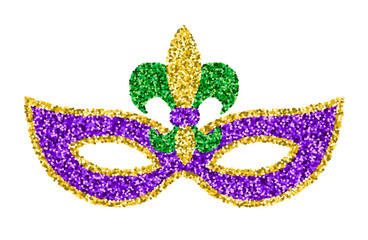 Mardi Gras glitter mask © Sveta_Aho