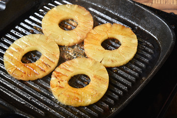 Grilled pineapple