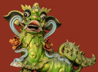 Chinese temple sculpture Penang Malaysia