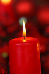Red Christmas candles