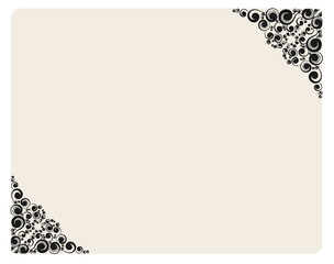 Decorative flower frame